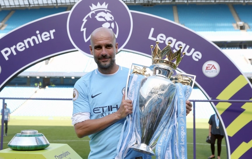 HLV Pep Guardiola nói gì sau khi MU dâng chức vô địch cho Man City. Ảnh: internet