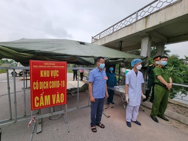 Một điểm chốt phòng dịch tại Bắc Ninh
