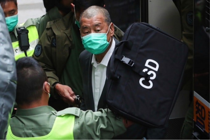 Jimmy Lai đến để điều trần tại Tòa phúc thẩm cuối cùng vào tháng Hai. (Nguồn: Sam Tsang Photo).