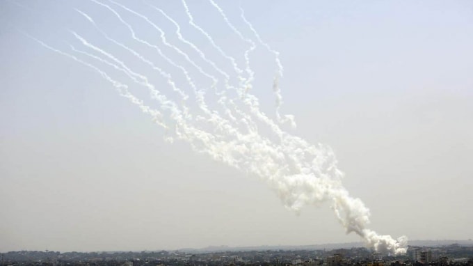 Tên lửa không kích của Israel. Ảnh: AFP