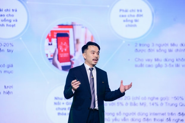 CEO Masan Danny Le tại buổi ra mắt The CrownX - Nguồn: MSN