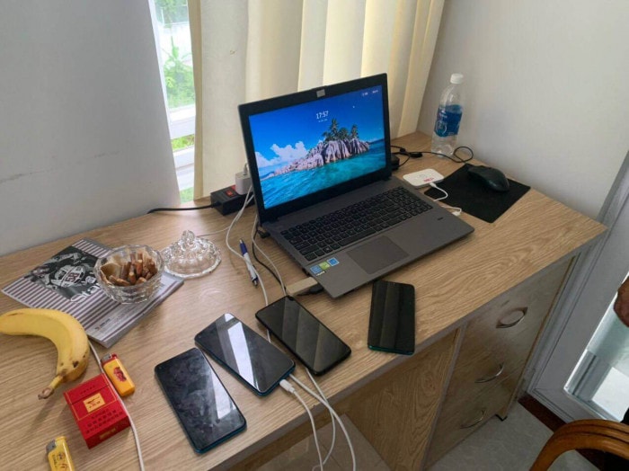 Tang vật thời điểm công an phát hiện. Ảnh: baogiapthong.vn