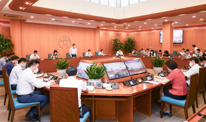Quang cảnh cuộc họp.