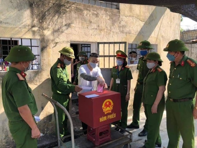 Thanh Hóa có 1 khu vực bỏ phiếu tại cơ sở giáo dục bắt buộc, cơ sở cai nghiện bắt buộc, trại tạm giam. Ảnh: TĐ