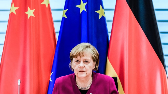 Thủ tướng Đức Angela Merkel, người ủng hộ quan hệ với Trung Quốc, sẽ từ chức sau cuộc bầu cử quốc hội vào tháng 9/2021 - Ảnh: EPA / Jiji