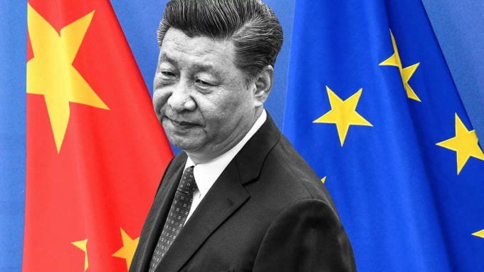 Trung Quốc mất châu Âu khi chính sách ngoại giao cứng rắn phản tác dụng. Ảnh: Nikkei