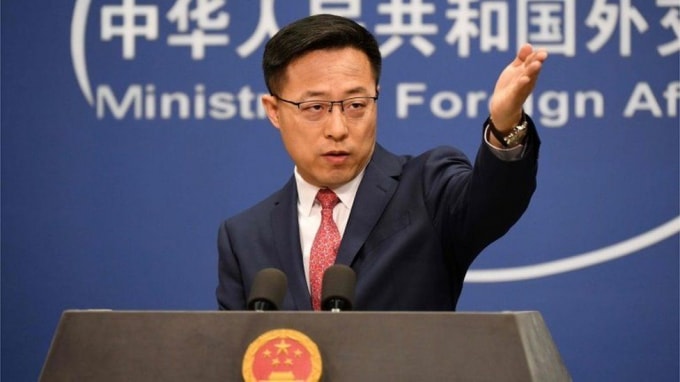 Người phát ngôn Bộ Ngoại giao Trung Quốc Triệu Lập Kiên - Ảnh: Xinhua
