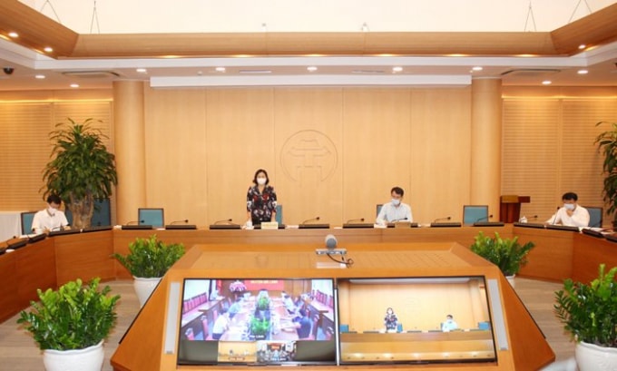 Phó Bí thư Thường trực Thành ủy Nguyễn Thị Tuyến phát biểu kết luận buổi làm việc