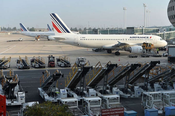 Air France đã hủy các chuyến bay giữa Paris và Moscow vào thứ Năm (27/5) và thứ Sáu (28/5) - Ảnh Getty