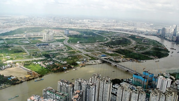 Một góc Khu đô thị mới Thủ Thiêm