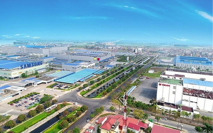 KCN Quang Châu đang tạm dừng hoạt động do dịch Covid – 19 bùng phát.