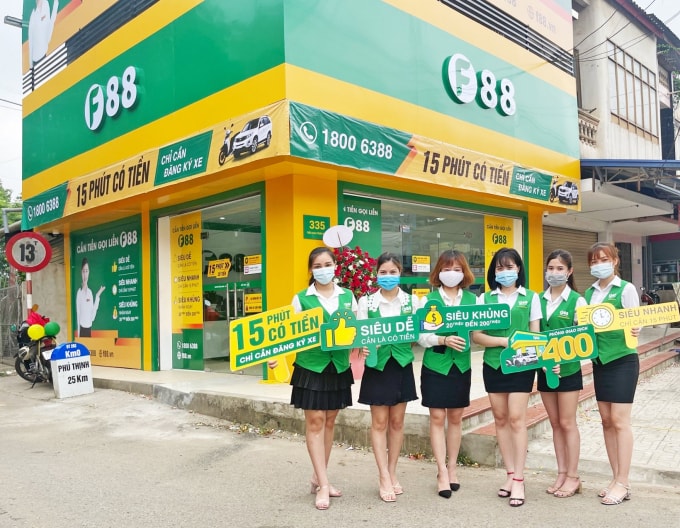 F88 khai trương PGD thứ 400 tại Thái Nguyên. Nguồn: TL