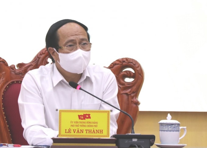 Phó Thủ tướng Lê Văn Thành tại buổi làm việc với lãnh đạo Bắc Ninh.