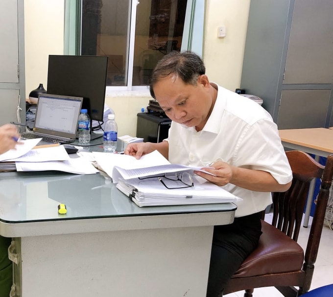 Ông Tất Thành Cang tại cơ quan điều tra.