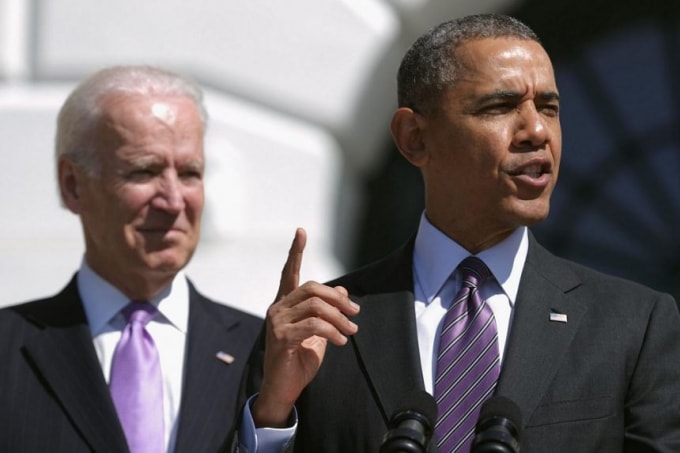 Tổng thống Joe Biden (trái) từng làm phó Tổng thống dưới thời chính quyền Barack Obama, người đã có mối quan hệ rất tốt đẹp với ASEAN - Ảnh: AFP