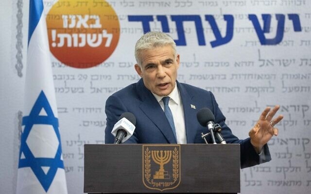 Ông Yair Lapid. Ảnh: TOI