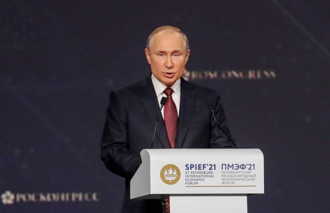 Tổng thống Nga Vladimir Putin. Ảnh: Reuters