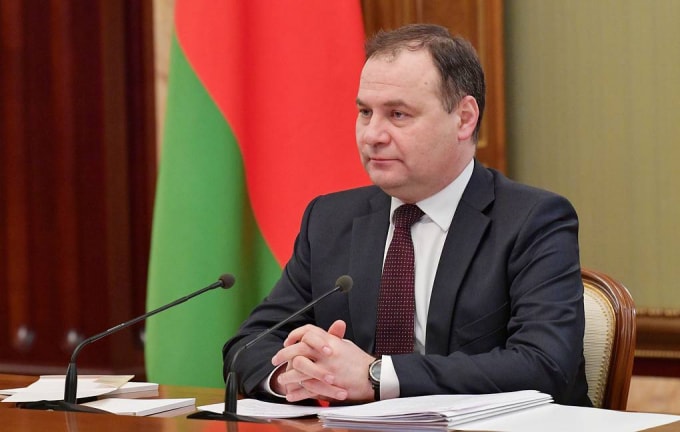 Thủ tướng Belarus Roman Golovchenko. Ảnh: TASS