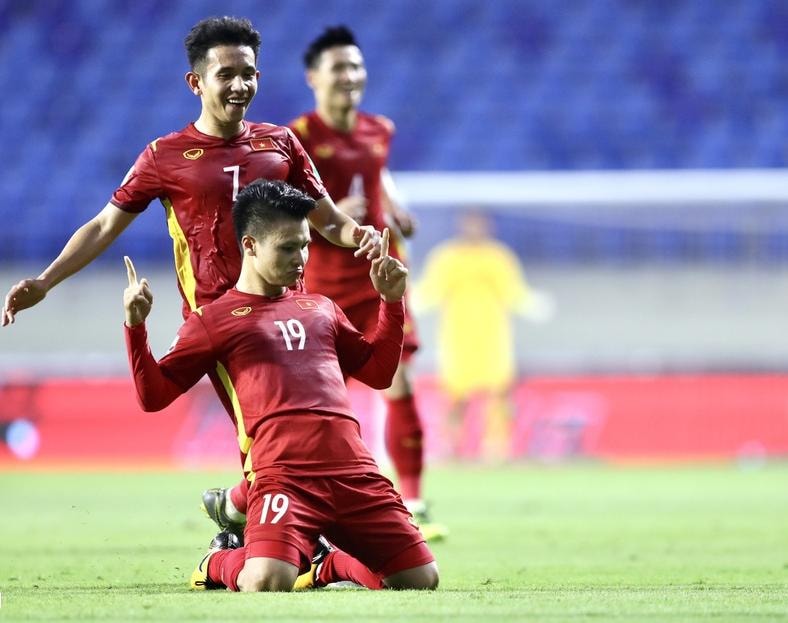 Tại Vòng loại World Cup 2022 rạng sáng 8/6, Đội tuyển bóng đá Việt Nam đã có chiến thắng giòn giã với tỷ số 4-0 trước Indonesia. Ảnh: internet