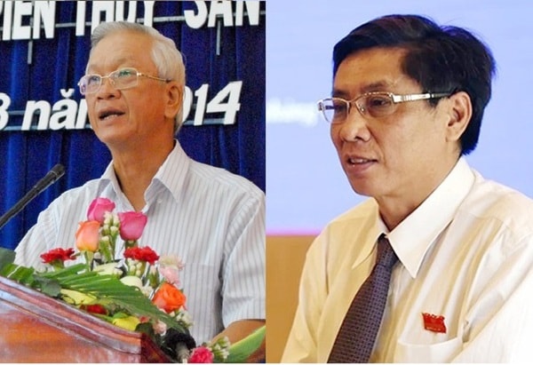 Ông Nguyễn Chiến Thắng (trái) và ông Lê Đức Vinh (phải)