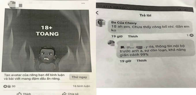 Nội dung đã đăng trên tài khoản Facebook của H.H.Đ