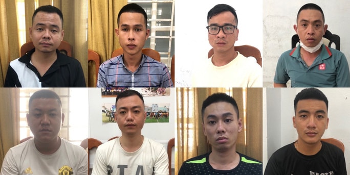 Hình ảnh các đối tượng trong đường dây cho vay nặng lãi. Ảnh: nld.vn