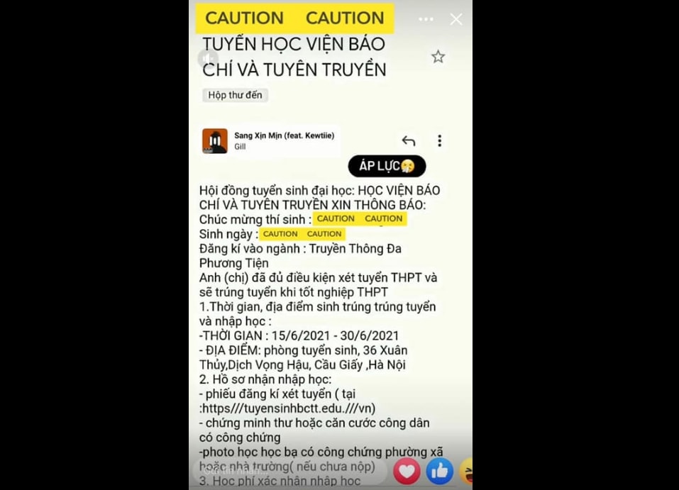 Ảnh: Fanpage HVBC&TT