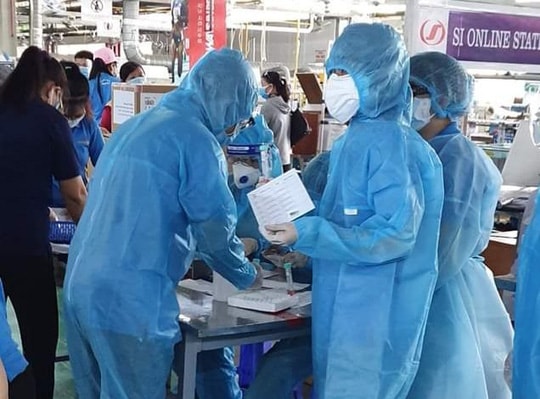 TP.HCM phát hiện 3 ca F0 trong công ty Công ty TNHH Việt Nam Samho ở Củ Chi. Ảnh: TL