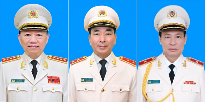 Đại tướng Tô Lâm; Trung tướng Trần Quốc Tỏ; Thiếu tướng Lê Tấn Tới trúng cử Đại biểu Quốc hội