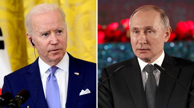 Tổng thống Nga Vladimir Putin và người đồng cấp Mỹ Joe Biden sẽ không tổ chức họp báo chung sau hội nghị thượng đỉnh tại Geneve - Ảnh: Reuters/ AP