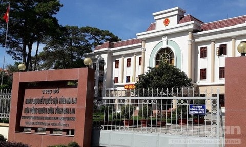 Trụ sở Hội đồng nhân dân tỉnh Gia Lai. Ảnh: Công an TP HCM