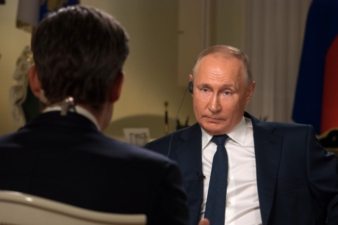 Tổng thống Nga Vladimir Putin. Ảnh: NBC
