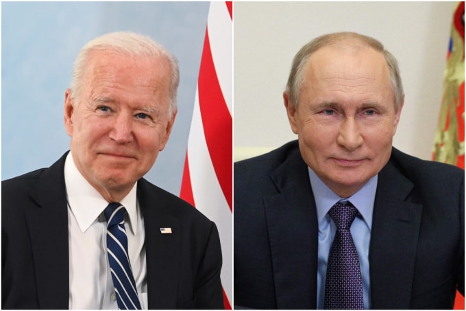 Tổng thống Mỹ Joe Biden đã bày tỏ khen ngợi người đồng cấp Nga Vladimir Putin trước cuộc gặp thượng đỉnh ngày 16/6 - Ảnh: AFP/Reuters