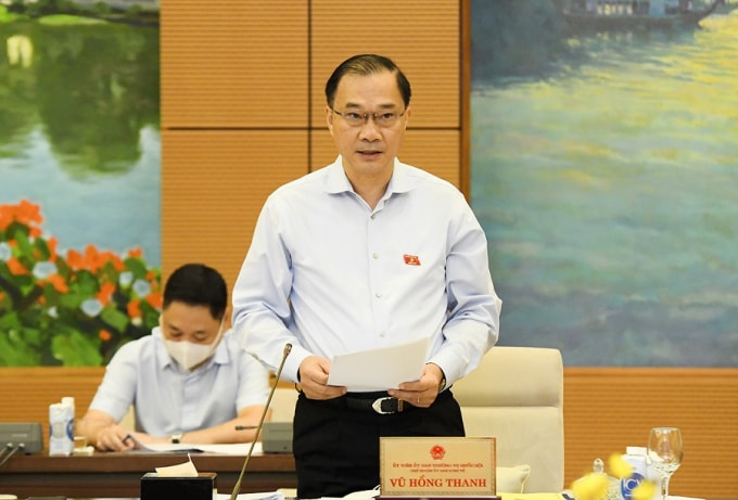 Chủ nhiệm Ủy ban Kinh tế của Quốc hội Vũ Hồng Thanh.