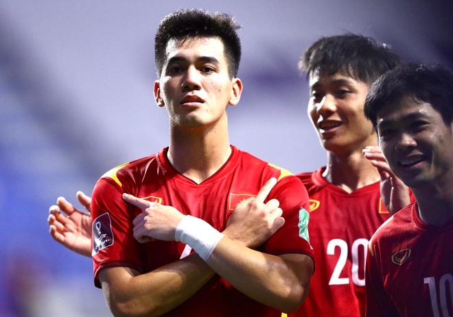 Đội tuyển Việt Nam là đội bóng Đông Nam Á đầu tiên giành vé dự Asian Cup 2023. Ảnh: internet