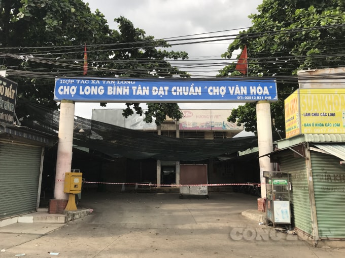 Chợ Long Bình Tân (Đồng Nai) bị phong tỏa có trường hợp nhiễm Covid-19 từ Bình Dương qua mua sắm.