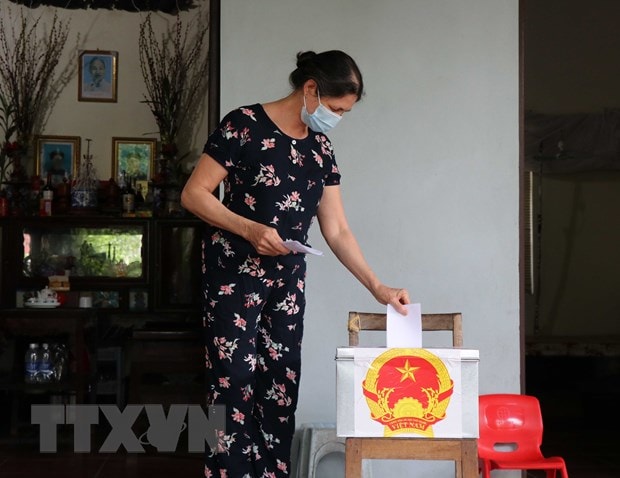 Tại Bắc Ninh, cử tri đi bầu cử an toàn trong