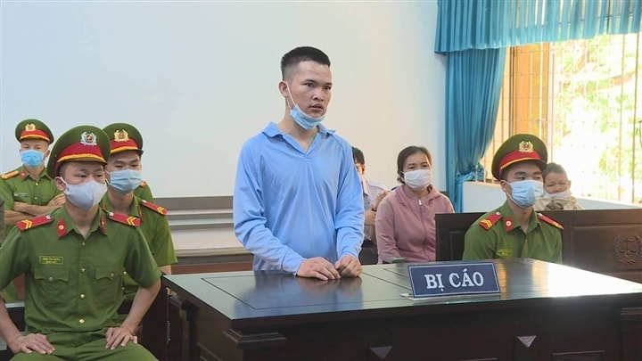 Bị cáo Lê Văn Thành tại phiên tòa. Ảnh: vtc.vn