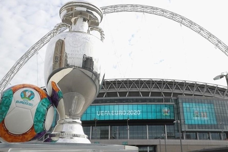 Sân Wembley đứng trước nguy cơ bị tước quyền đăng cai trận chung kết EURO 2020. Ảnh: UEFA