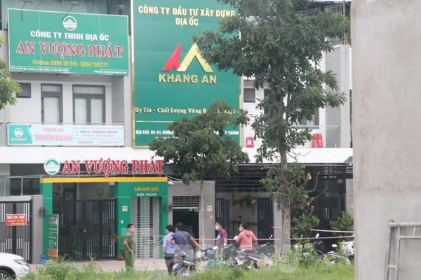 Công an phong tỏa hiện trường vụ việc