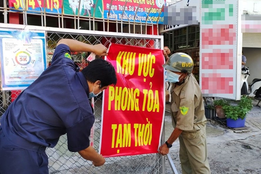Kết thúc cách ly y tế tại phường 1, TP.Tân An, tỉnh Long An. Ảnh: TL