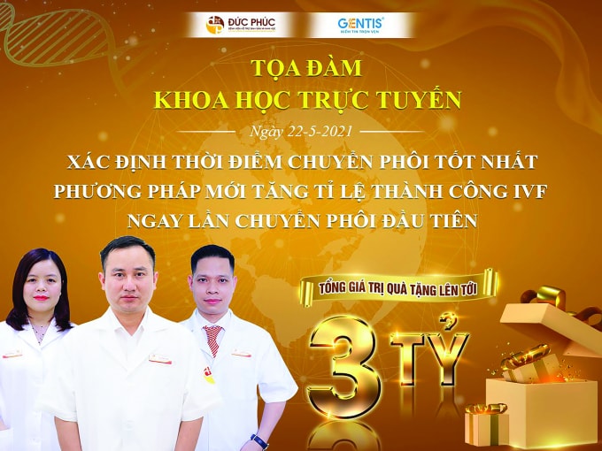 Bệnh viện Đức Phúc tổ chức tọa đàm khoa học trực tuyến dành tặng khách hàng 3 tỷ đồng.