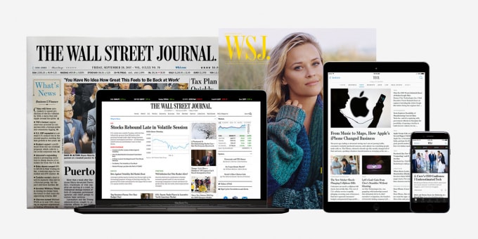 WSJ phiên bản điện tử.