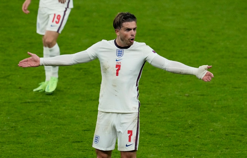 Grealish chưa có cơ hội đá chính ở Euro 2020. Ảnh: Reuters
