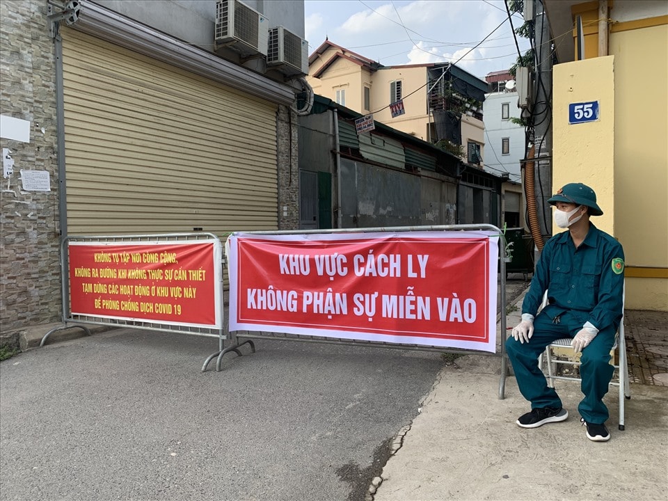 Hải Phòng phong tỏa 23 hộ dân vì liên quan ca dương tính SARS-CoV-2. Ảnh: minh họa