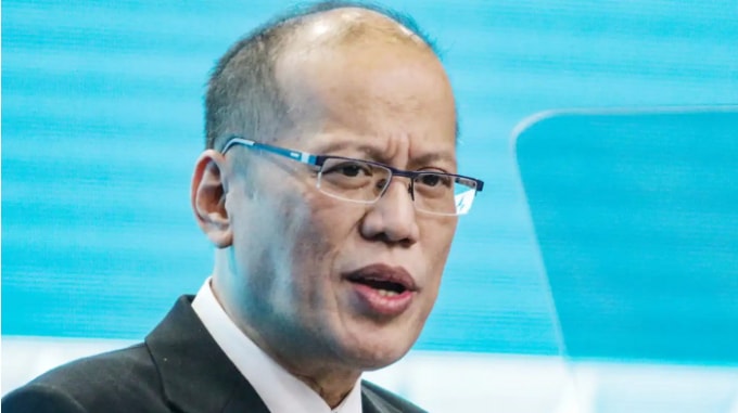 Cựu Tổng thống Philippines Benigno Aquino phát biểu bế mạc hội nghị cấp cao APEC ở Metro Manila, vào tháng 11 năm 2015. Ảnh: Nikkei