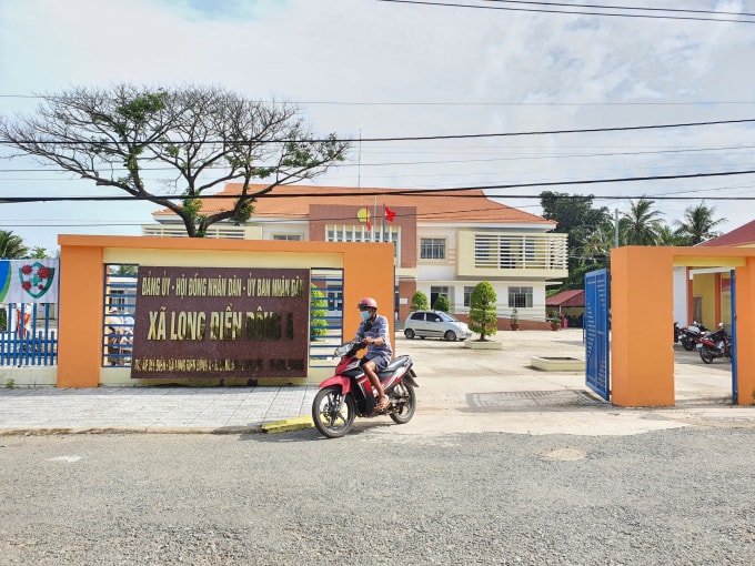 Trụ sở Đảng ủy, HĐND, UBND xã Long Điền Đông A (Ảnh: Minh Luân)