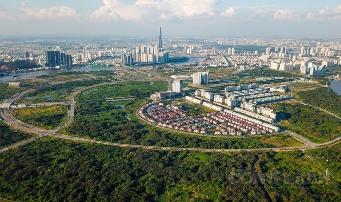 Toàn cảnh KĐTM Thủ Thiêm (TP. Thủ Đức).