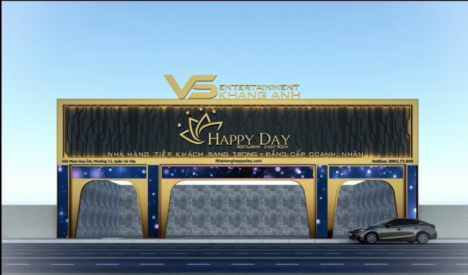 Mô hình nhà hàng Happy Day vừa được VsetGroup ra mắt.