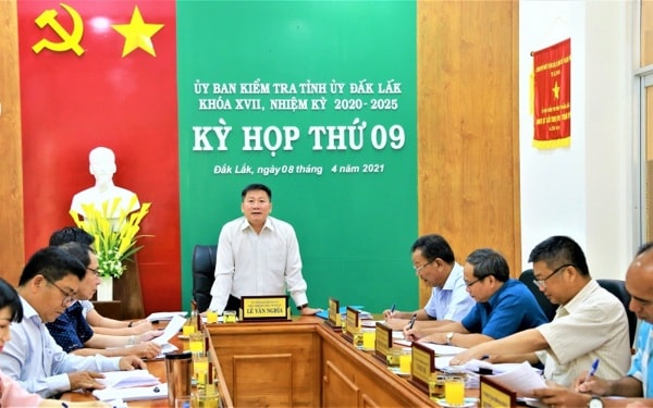 Phiên họp lần thứ 9 của Ủy ban Kiểm tra Tỉnh ủy Đắk Lắk